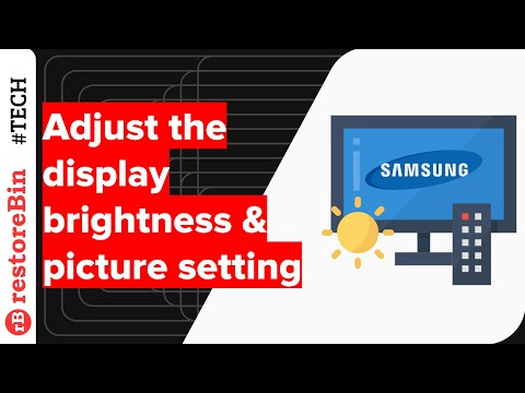 Samsung Smart TV - adjust brightness and picture settings easily