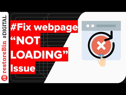 Solutions for Web Page not Loading Properly but Display Text or Whitespace