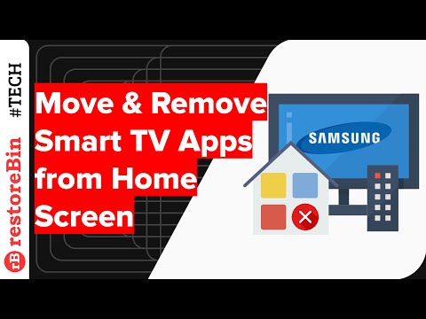 How to Move or Remove apps on Samsung Smart TV Home screen?