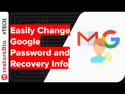 Easily Change Gmail or Google Account Password &amp; Recovery Information