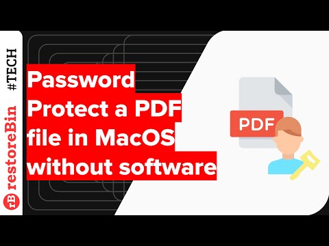 Quickly Password Protect PDF Files in Mac OS without any Software