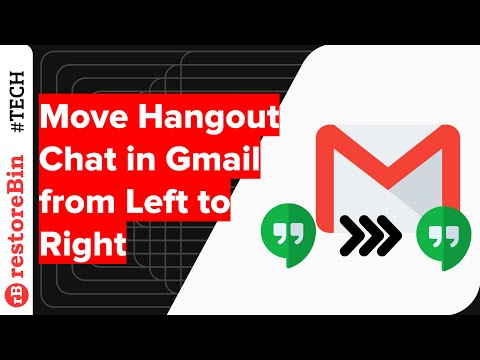 Move Gmail Hangout Chat Location from Left Sidebar to Right-Side