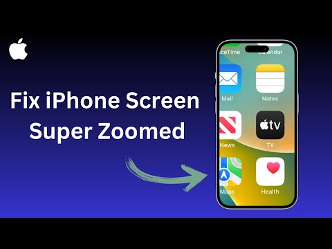 Fix Zoomed iPhone Screen 2025: Lock Screen Zoom Stuck | App Icons Supersize