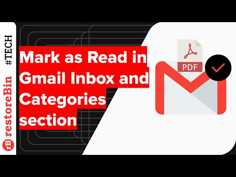 Mark as Read in Gmail Inbox and Category Section at Once