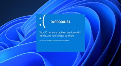BSOD Error 0X00000154: How to Fix it on Windows 11 BSOD Error 0X00000154: How to Fix it on Windows 11