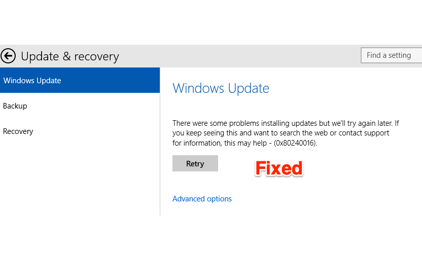 4 Easy Ways To Fix Windows Update Error 0x80240016 1 0x80240016 Windows Update Error Code Fix