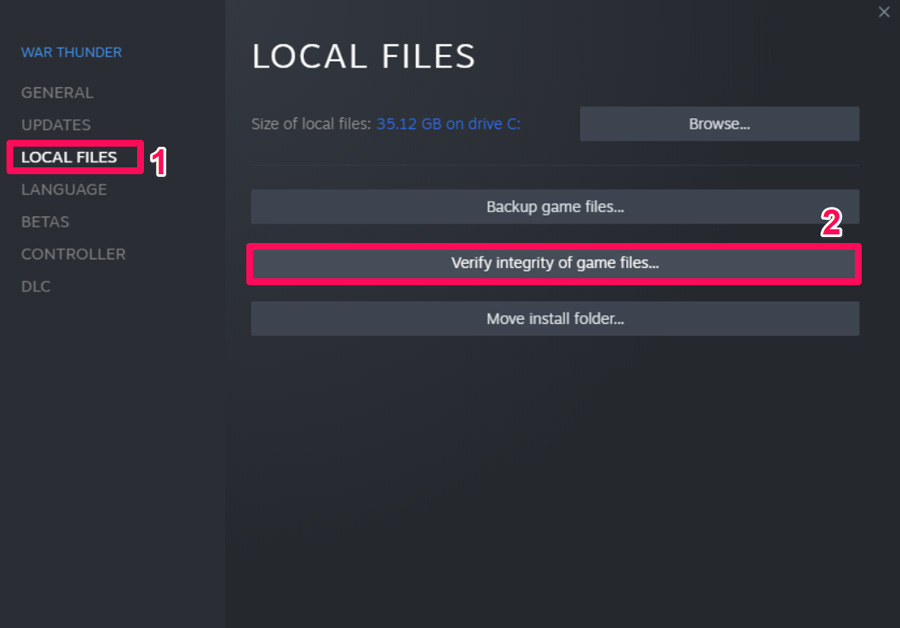 Verify game file integrity