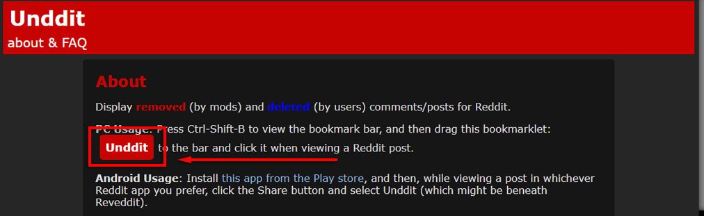 How to See Deleted Reddit Posts 2 Unddit