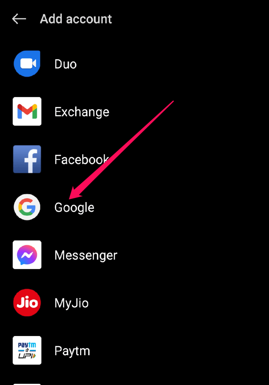 How to Fix "There Was a Problem Signing in to Your Account" Error on YouTube for Android? 13 Add account > Google