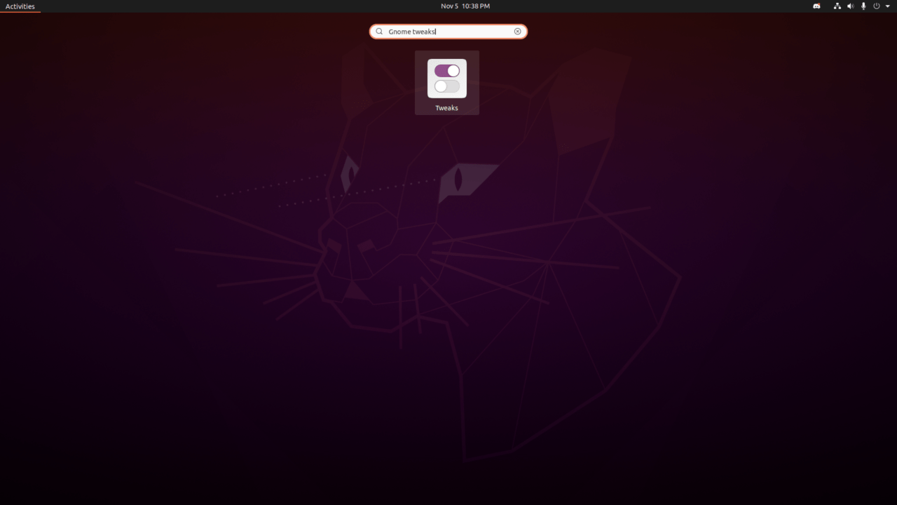 How to Remove Trash and Home Folder from Desktop in Linux PC 6 (1) Open Gnome Tweaks