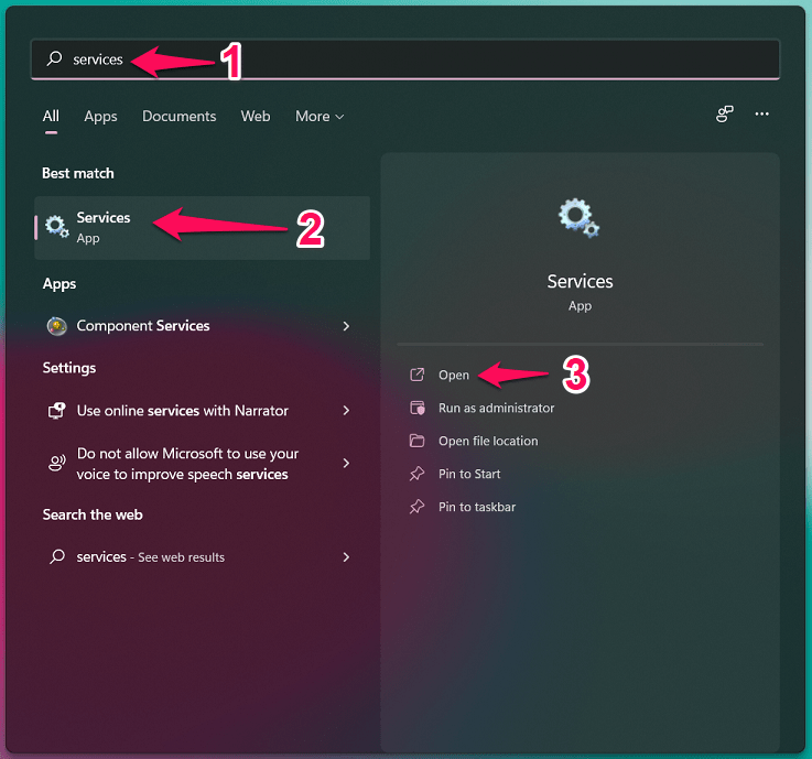 How to Fix Windows 11 Update Error 0x80248014? 21 1 - Open Services