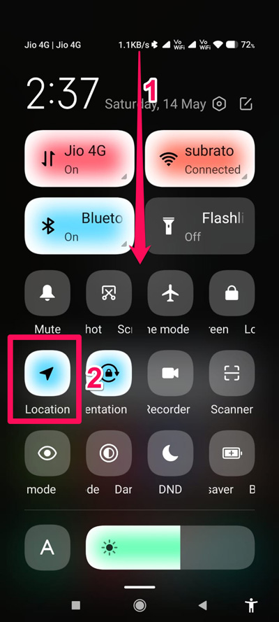 How to Prevent Location Tracking on Android? 2 Via Quick Settings Panel