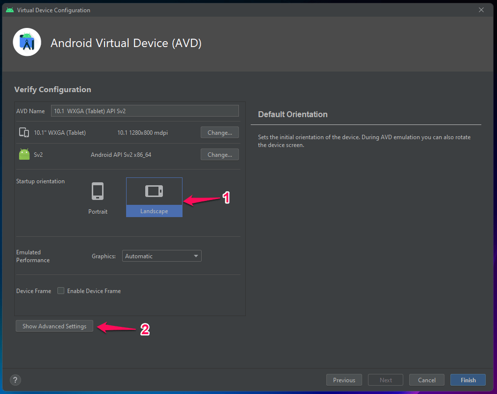 (10) Click Show Advanced Settings