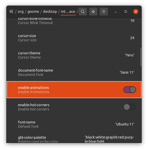 How to Disable Animations in Ubuntu? 18 (12) Find and disable Animations