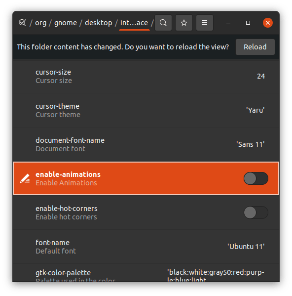 How to Disable Animations in Ubuntu? 19 (13) Come back to enable Animations