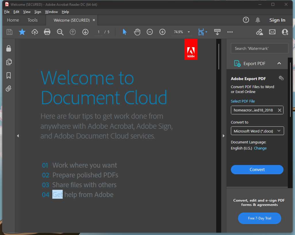 13 - PDF Night Mode