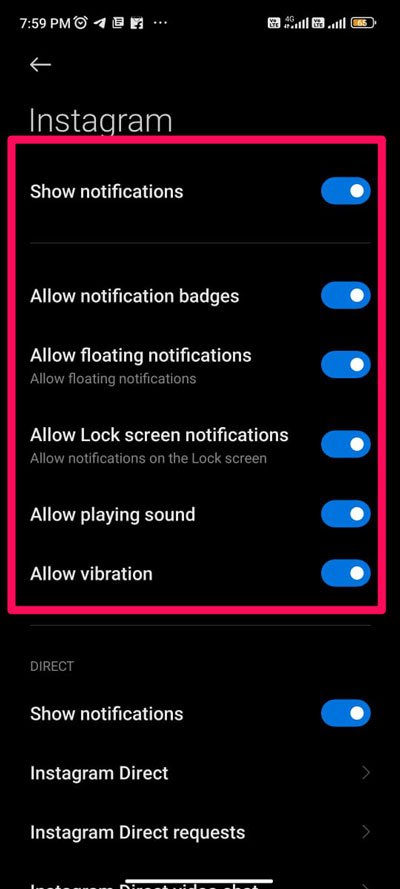 How to Fix Instagram Notifications Not Working on Android? 6 Make Sure The Notification Is Allowed