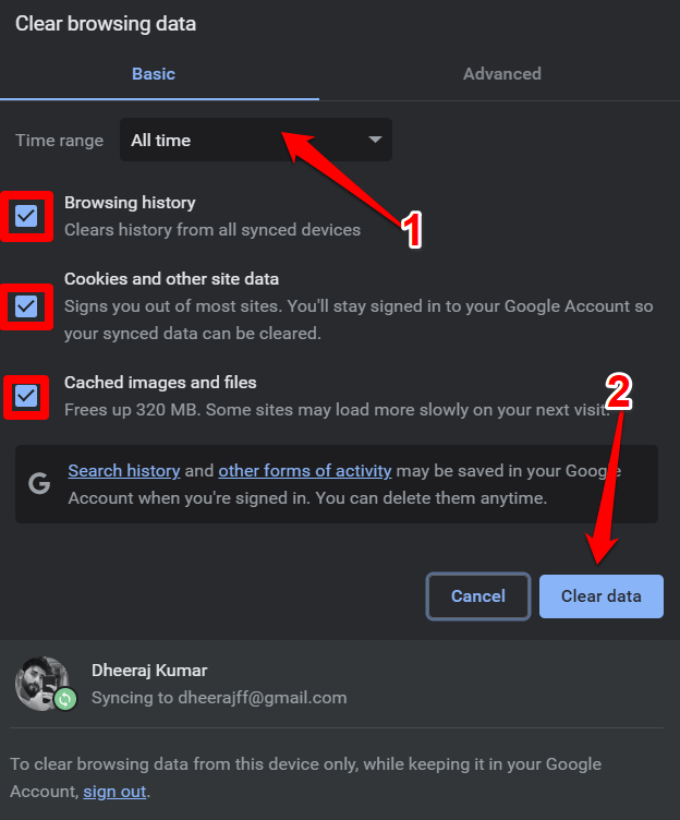 How to Fix Snapchat Web Not Working on Chrome? 3 Clear data