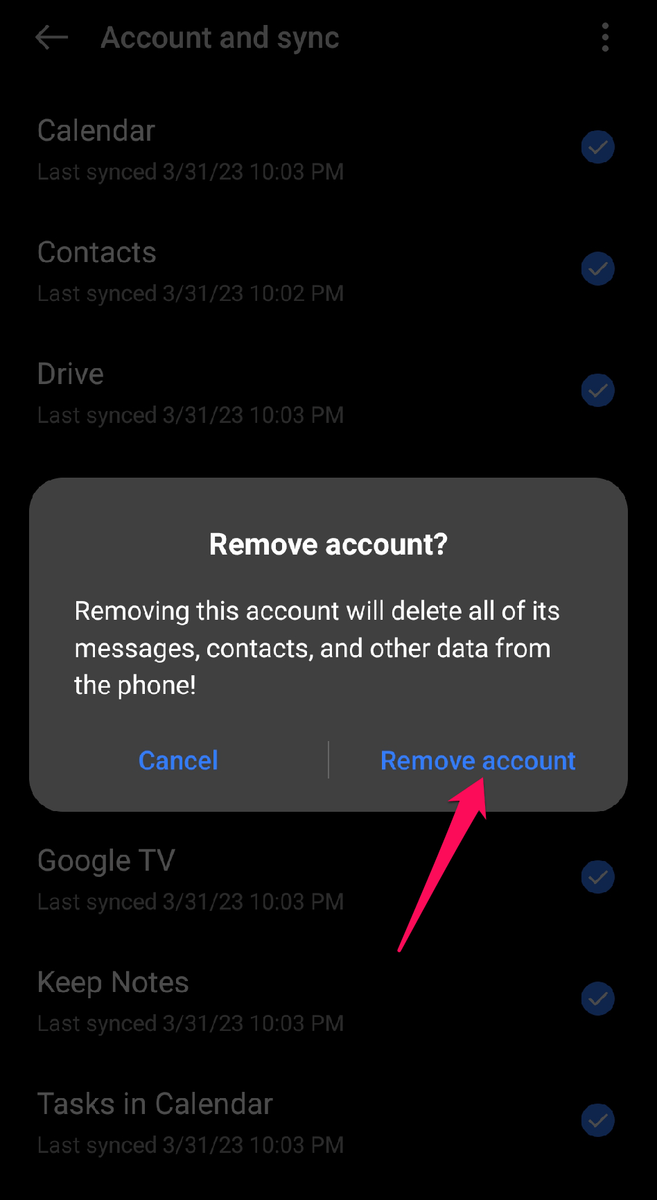 How to Fix "There Was a Problem Signing in to Your Account" Error on YouTube for Android? 12 Remove account