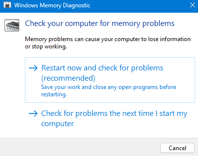 How to Fix Not Enough Memory Error in DirectX 12? 17 Use Windows Memory Diagnostic Tool