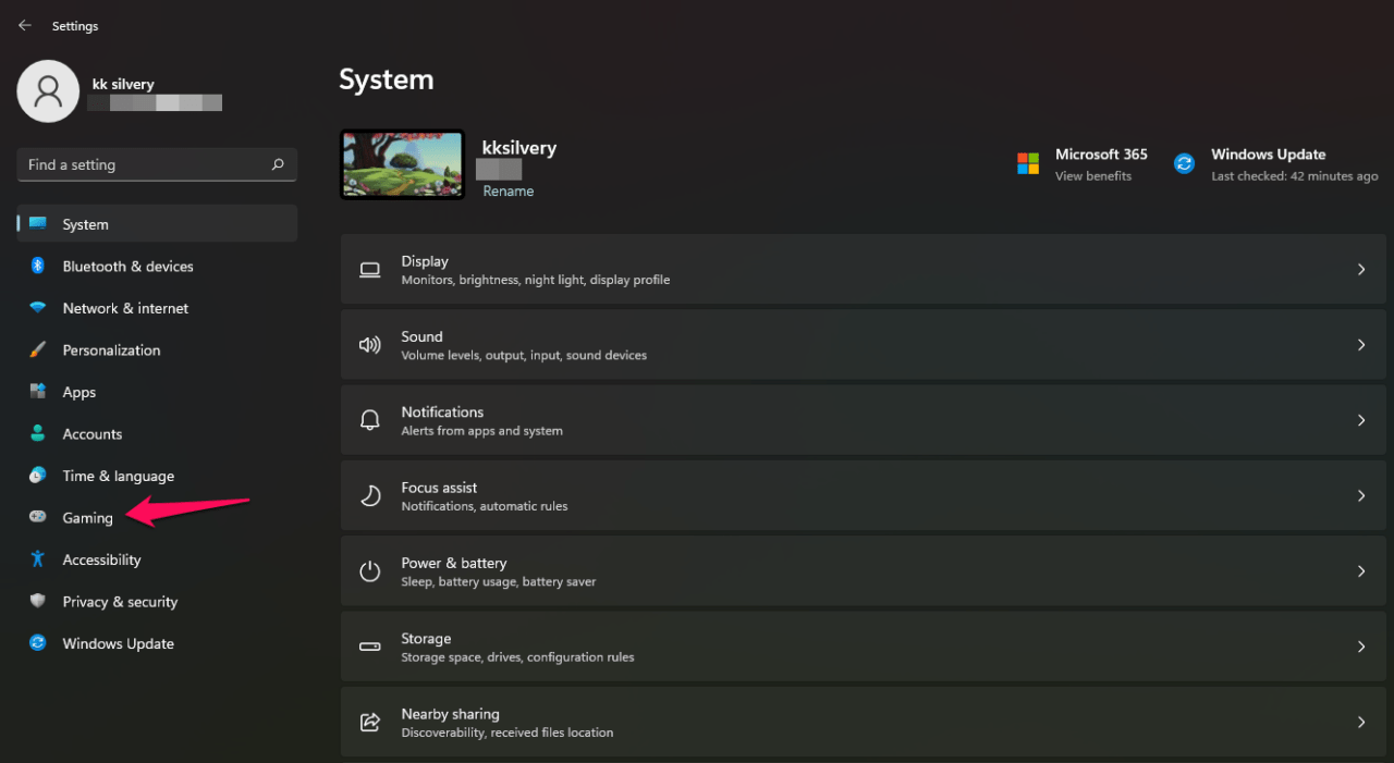 How to Capture Games using Xbox Game Bar on Windows 11? 3 2 - Choose Gaming From Settings