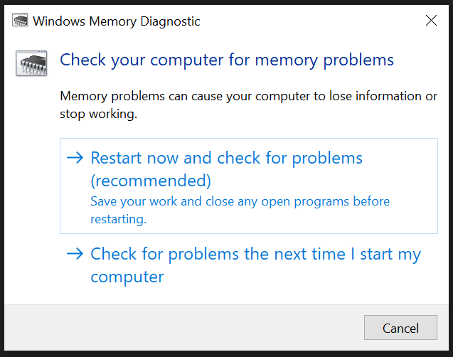How to Fix ATTEMPTED_WRITE_TO_READONLY_MEMORY in Windows 11? 20 2 - Choose Second Option