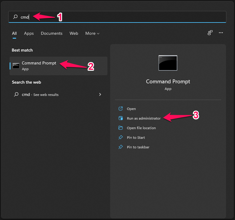 How To Fix System Service Exception BSOD Error in Windows 11? 3 2 - Open CMD As Administrator