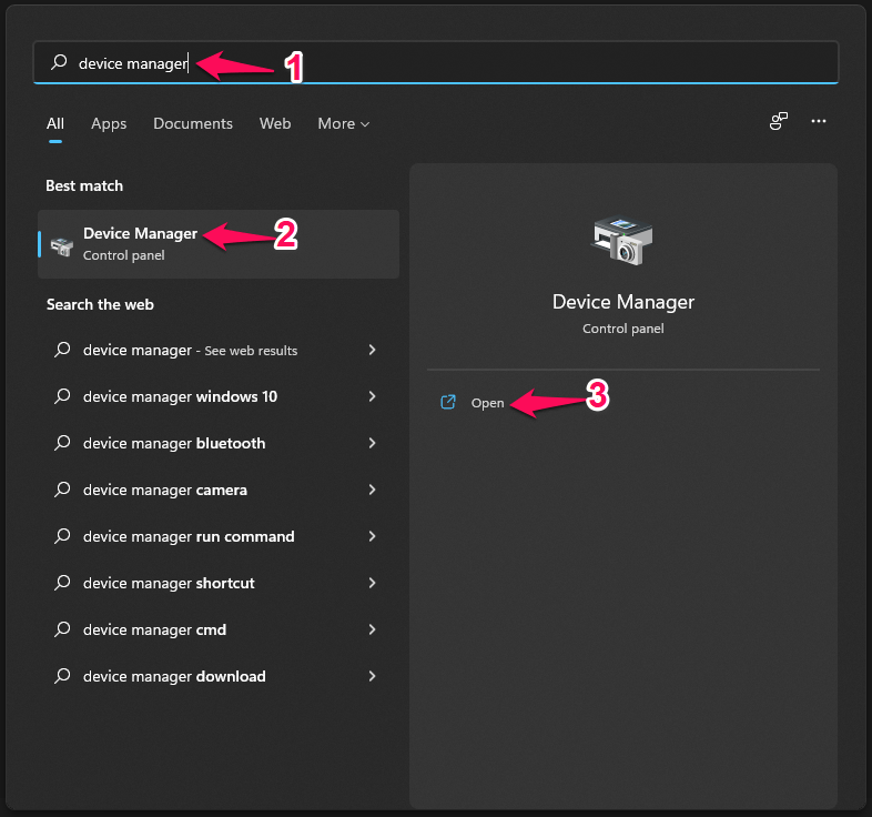 How to Fix Mouse Pointer or Cursor Freezes on Windows 11? 2 2 - Open Device Manager