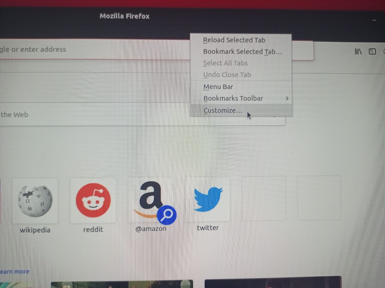 How to Hide Top Bar on Chrome and Firefox? 7 (2) RIght-click mouse