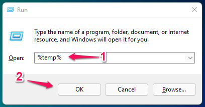(2) Type Command and Press Enter