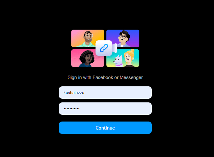 Make a WhatsApp Web Video Call with Rooms 5 2. Sign-in to Facebook Account