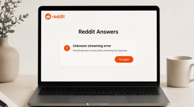 Reddit Answers throws an 'Unknown streaming error'
