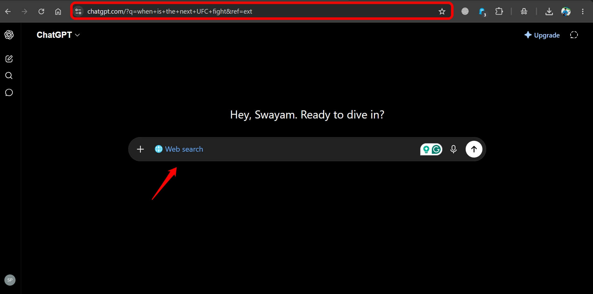 I used the ChatGPT Chrome extension as my default search and went back to Google 3 ChatGPT web search
