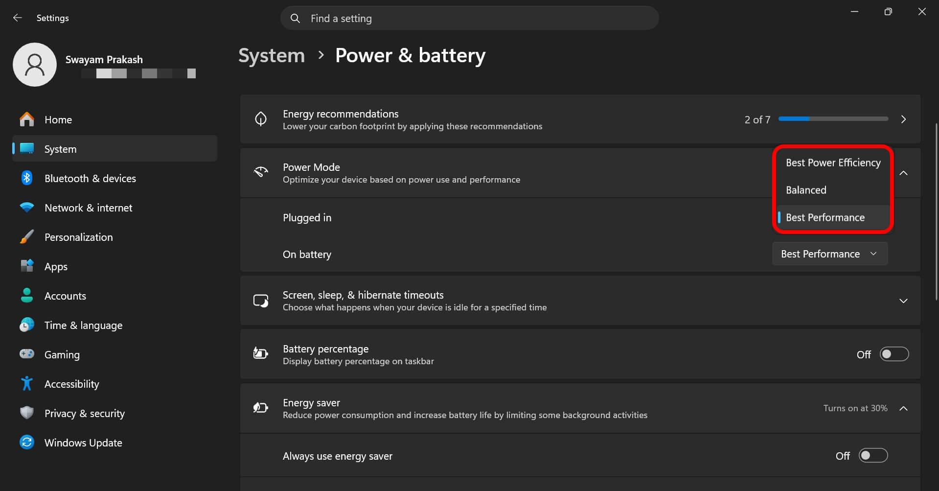 I tested every Windows 11 battery saving trick and only these ones worked 5 windows 11 power mode settings
