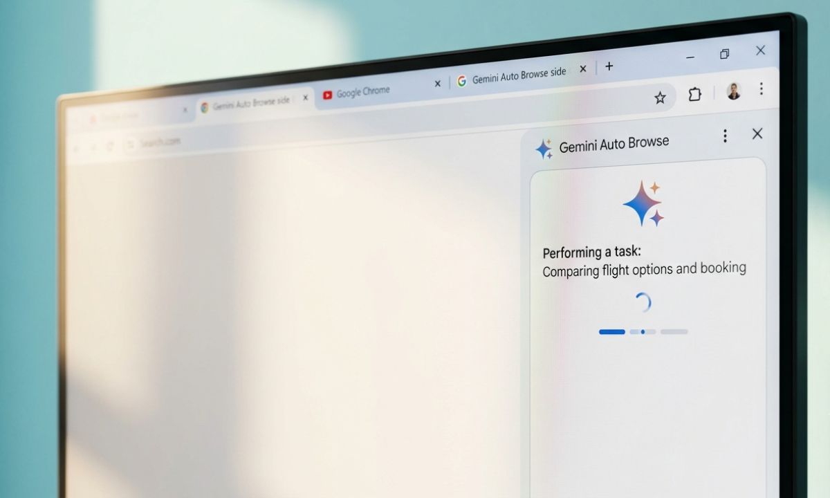 Gemini auto browse on Chrome