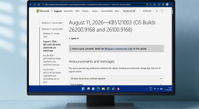 Windows 11 august 2026 update