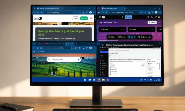 Windows 11 snap layouts