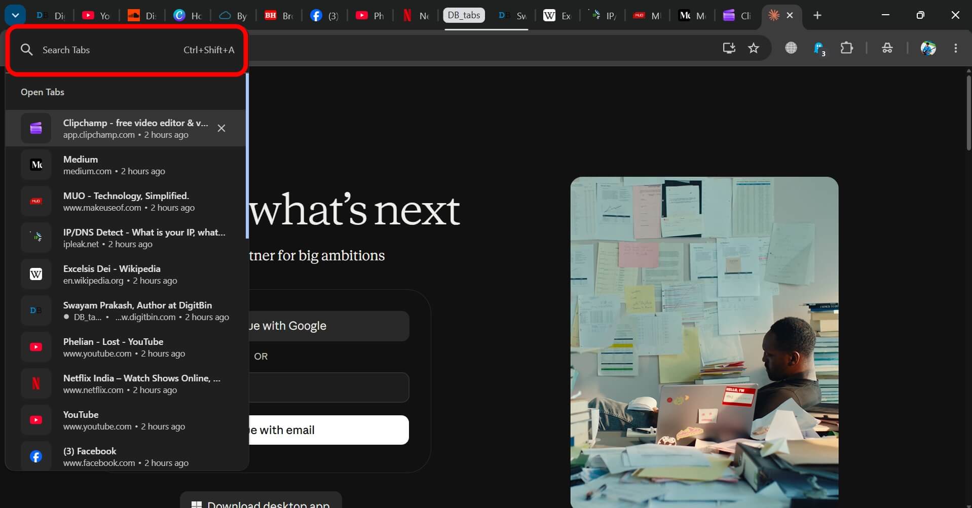 Chrome tab overload has three separate fixes, and none of them reduce your tab count 5 how to search tab on Chrome