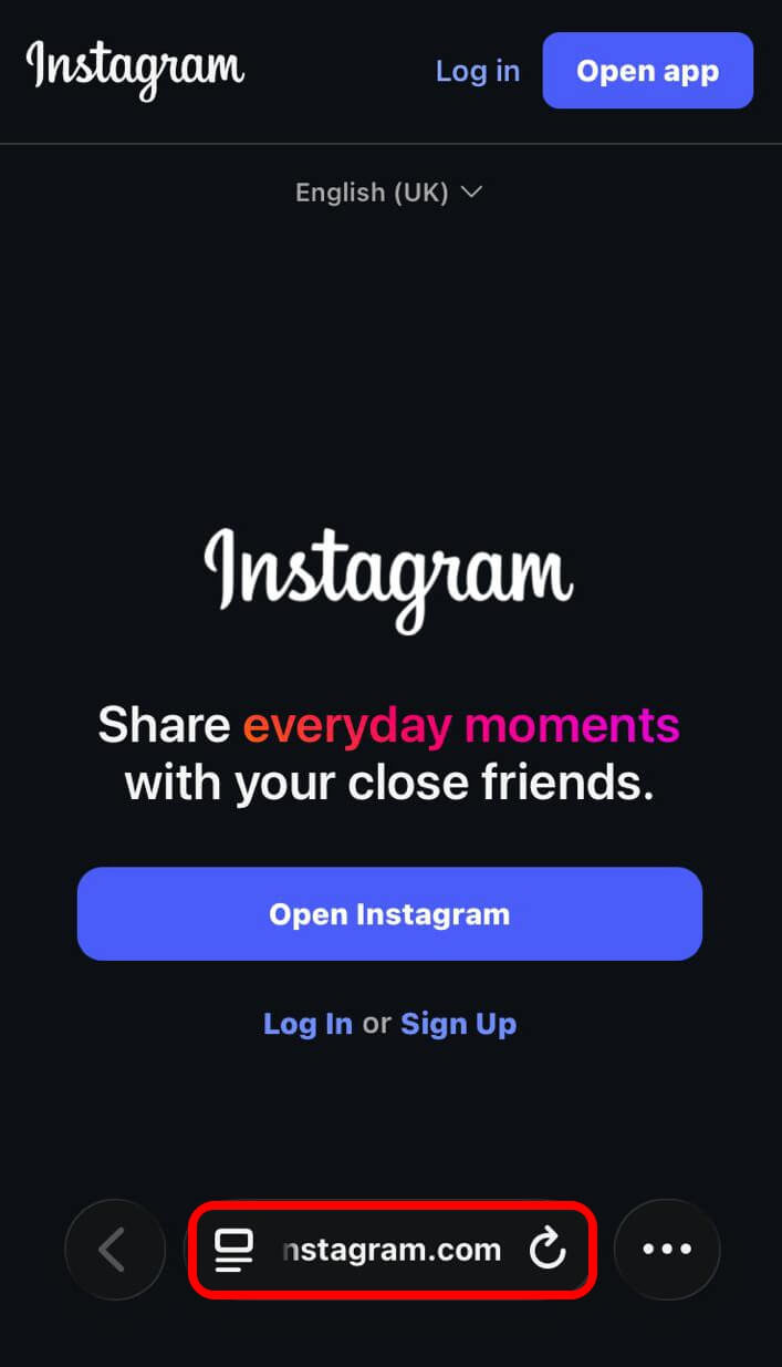 I relied on Safari instead of YouTube, Instagram and Spotify apps for a week 4 using Instagram on Safari iOS app