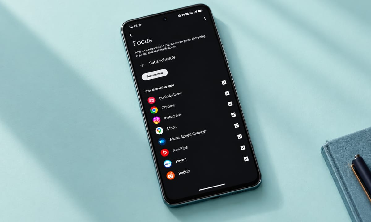 Android iOS digital wellbeing focus mode