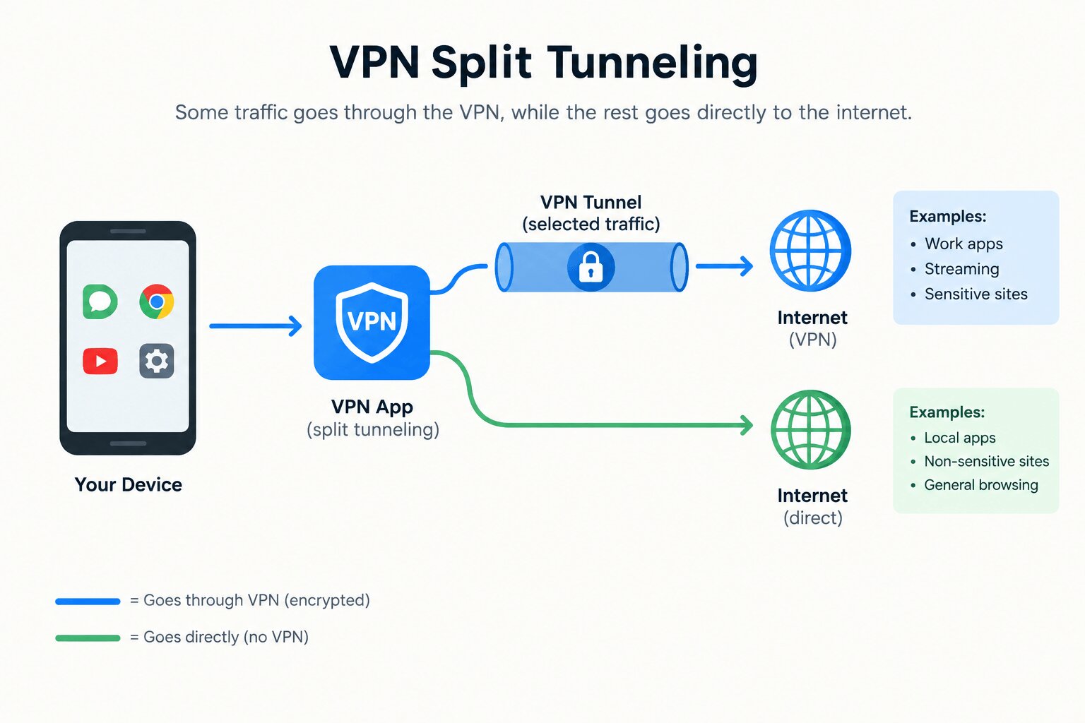 How to actually pick a VPN for your phone instead of trusting the first best VPN list you find 4 VPN Split tunneling explained