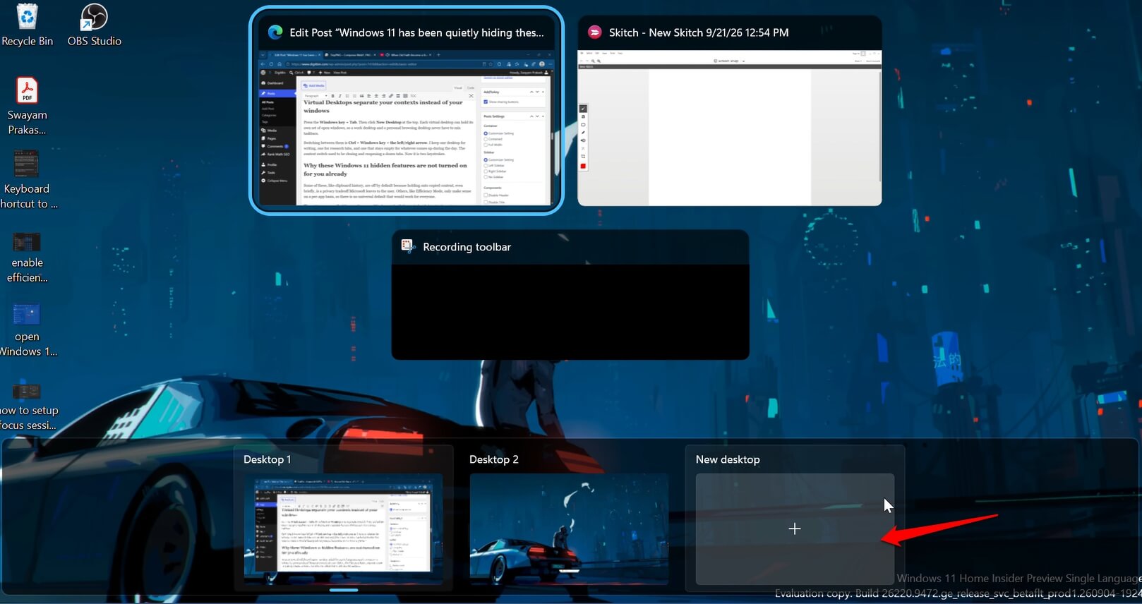 Windows 11 has been quietly hiding these features in plain sight 9 Windows 11 virtual desktop shortcut