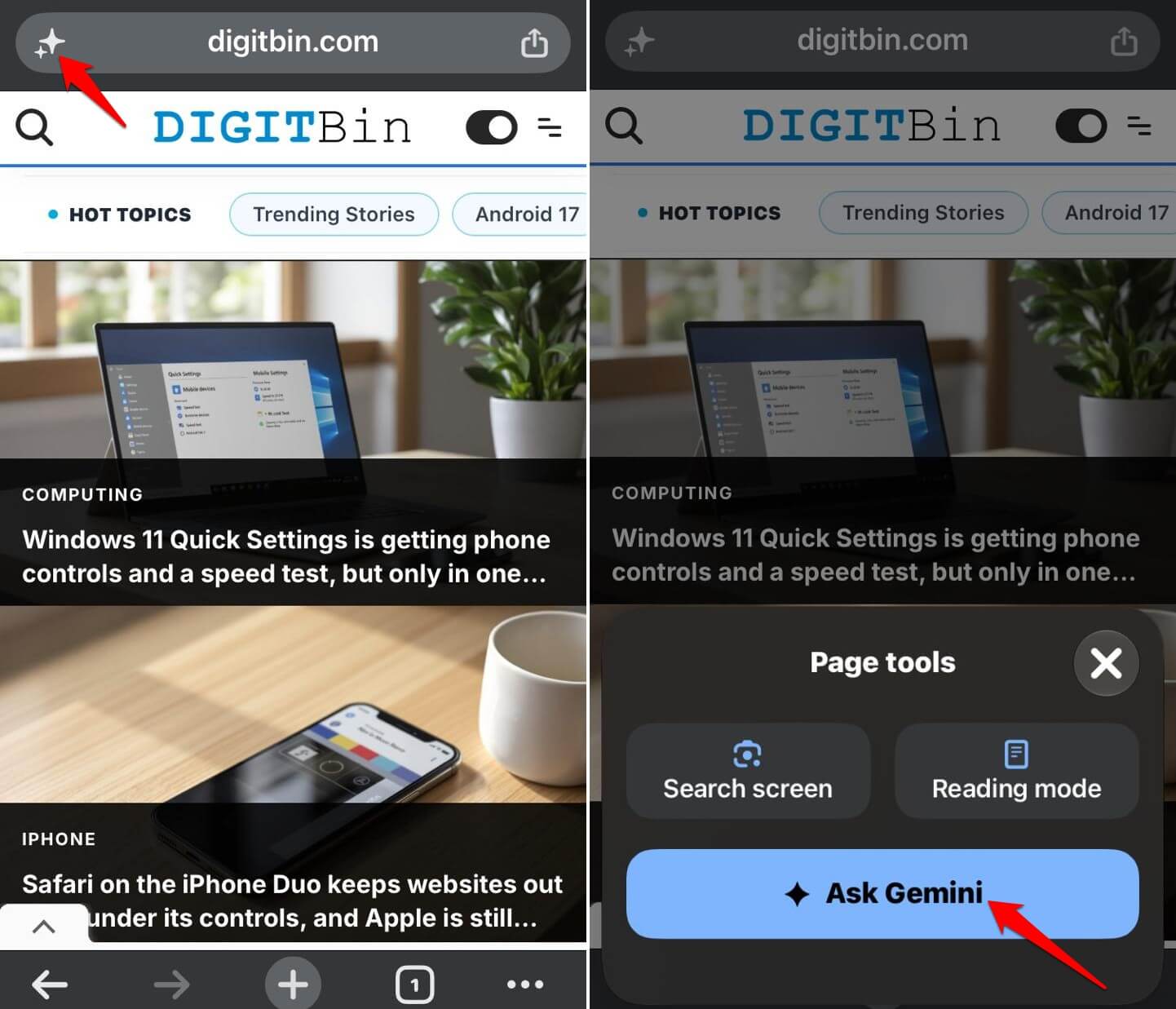 Gemini in Chrome on iPhone: why you may not see it yet 3 Ask Gemini Chrome iOS