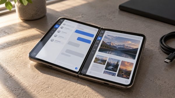 Foldable Tablet Workspace with Scenic