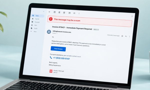 fake invoice scam what to do