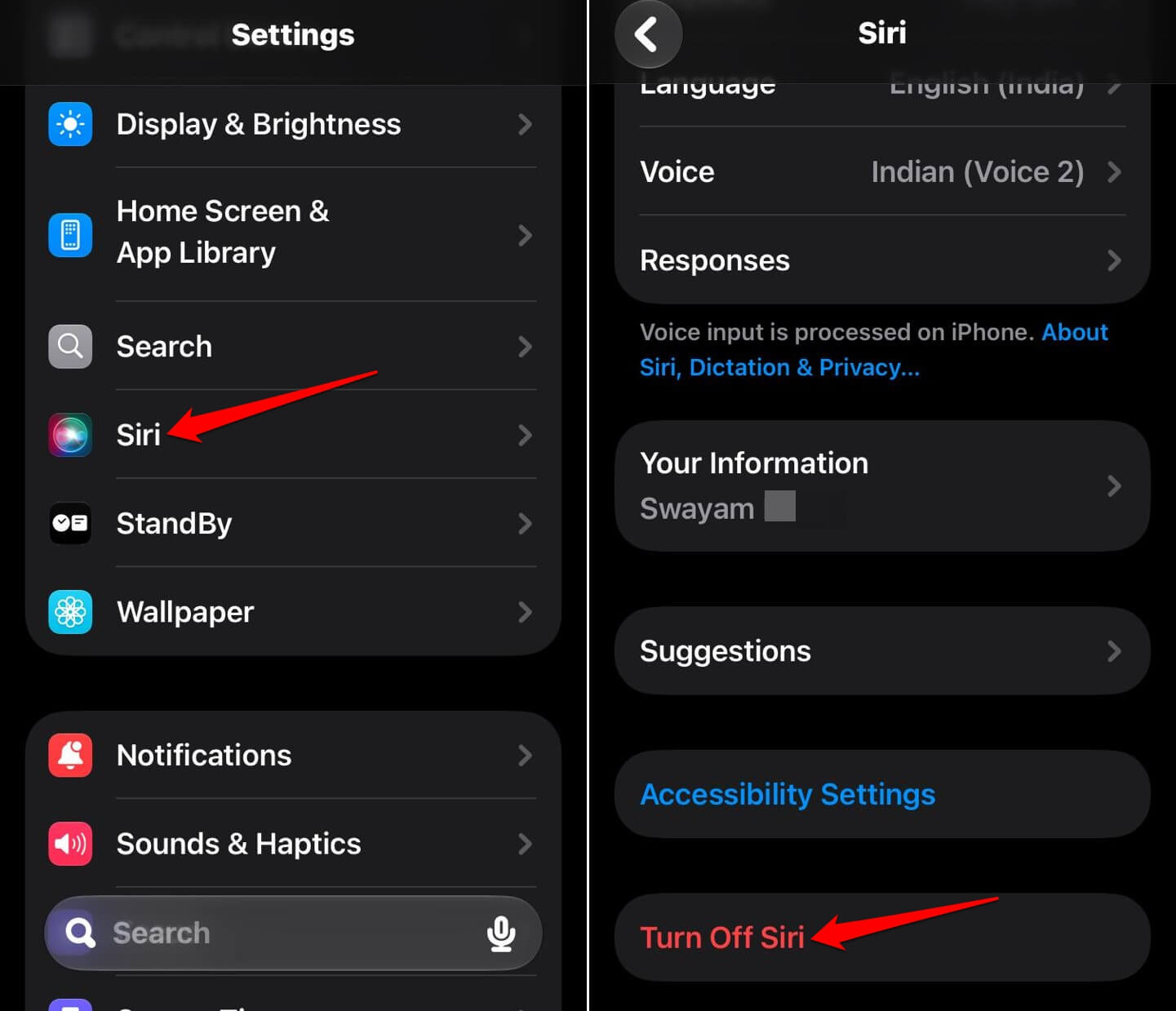 What I change after any major iOS update, using iOS 27 as the example 3 turn off Siri on iOS 27
