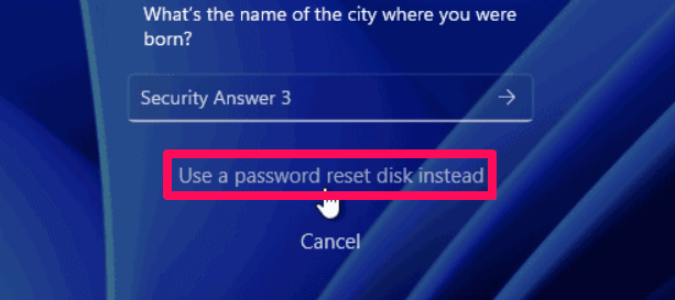 How to Reset Forgotten Windows Administrator Password? 7 Use a password reset disc instead