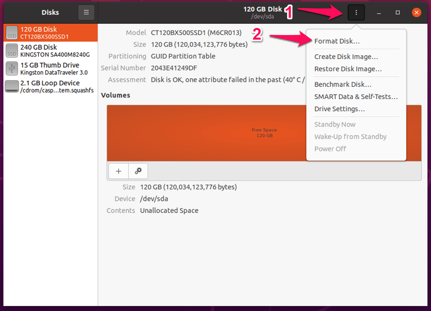 How to Fix corrupted USB Drive or SD Card? 27 (3) Choose Format Disk