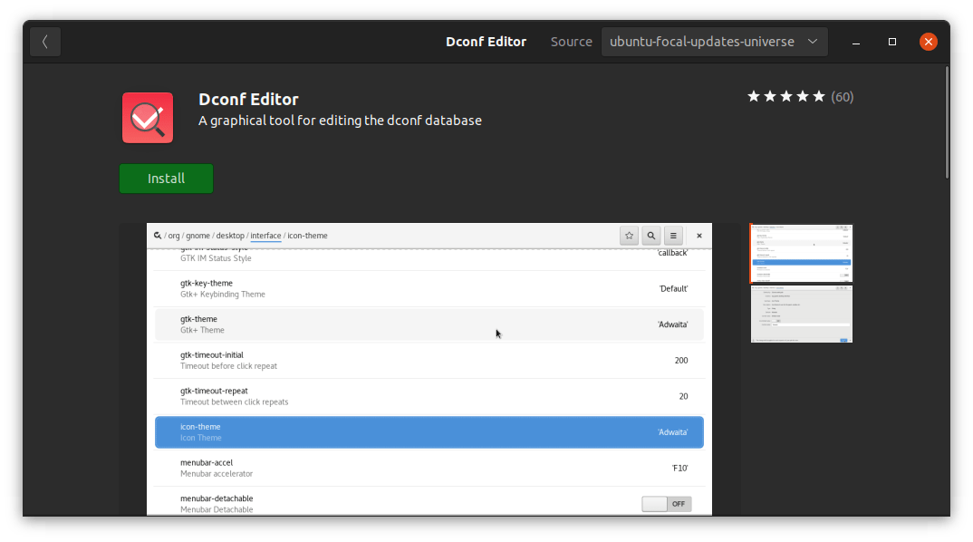 How to Disable Animations in Ubuntu? 9 (3) Click Install Button