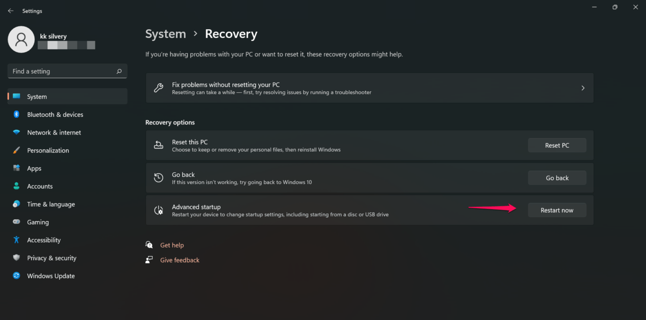 How to Fix HIDCLASS.sys Blue Screen Error on Windows 11/10? 9 3 - Click on Restart Now